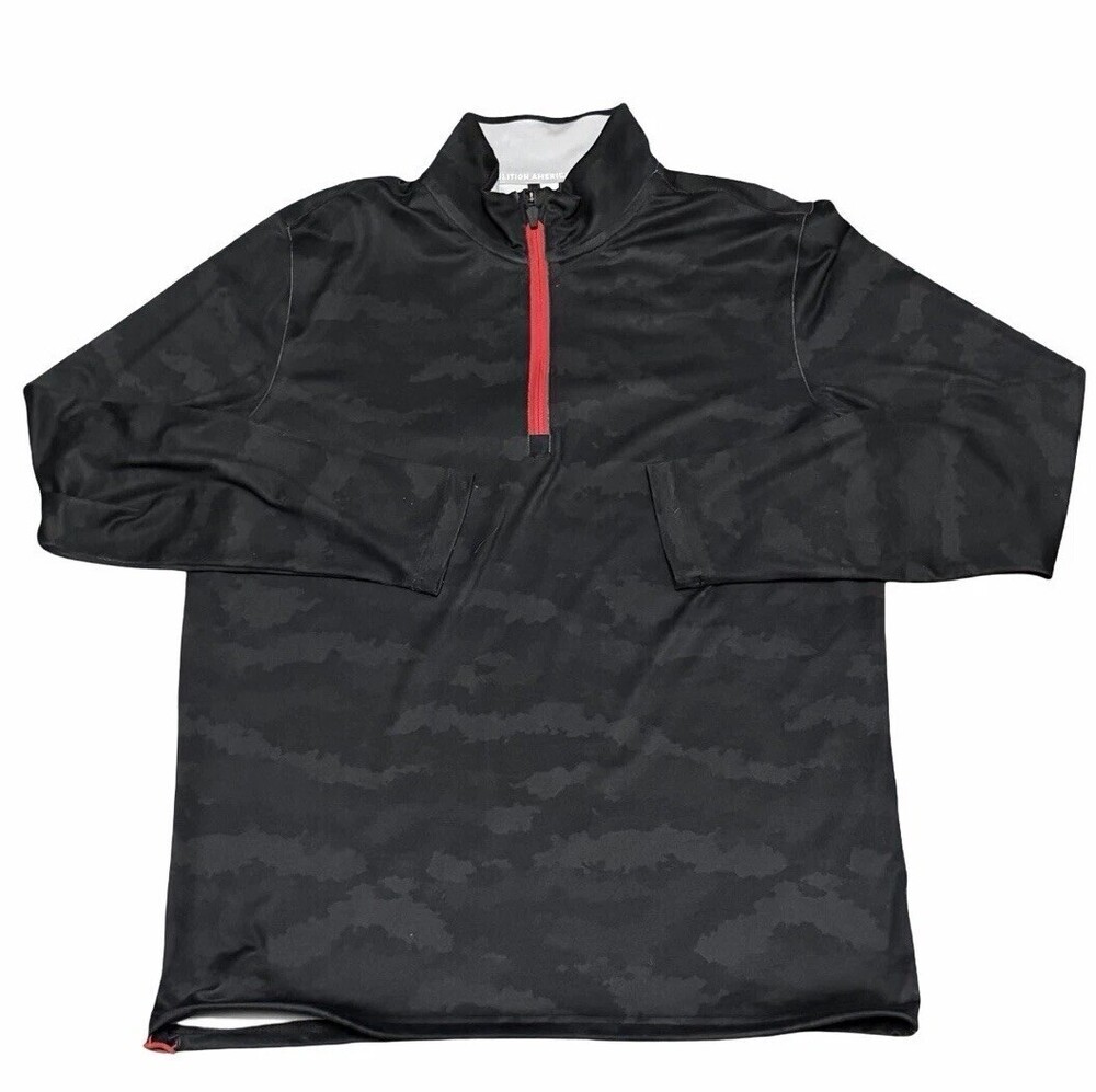Size Medium Puma Volition Black Camo Golf 1/4 Zip Sample EUC Gary Woodland